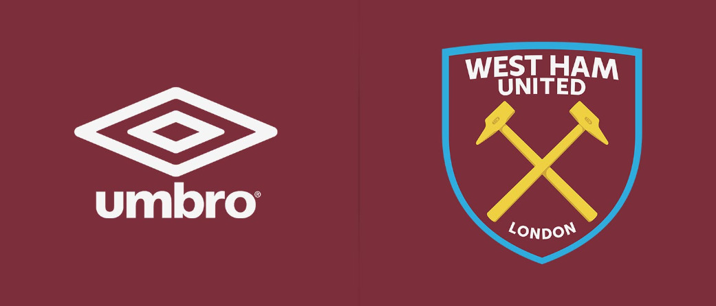 Umbro a West Ham Dědictví v barvách claret a modré